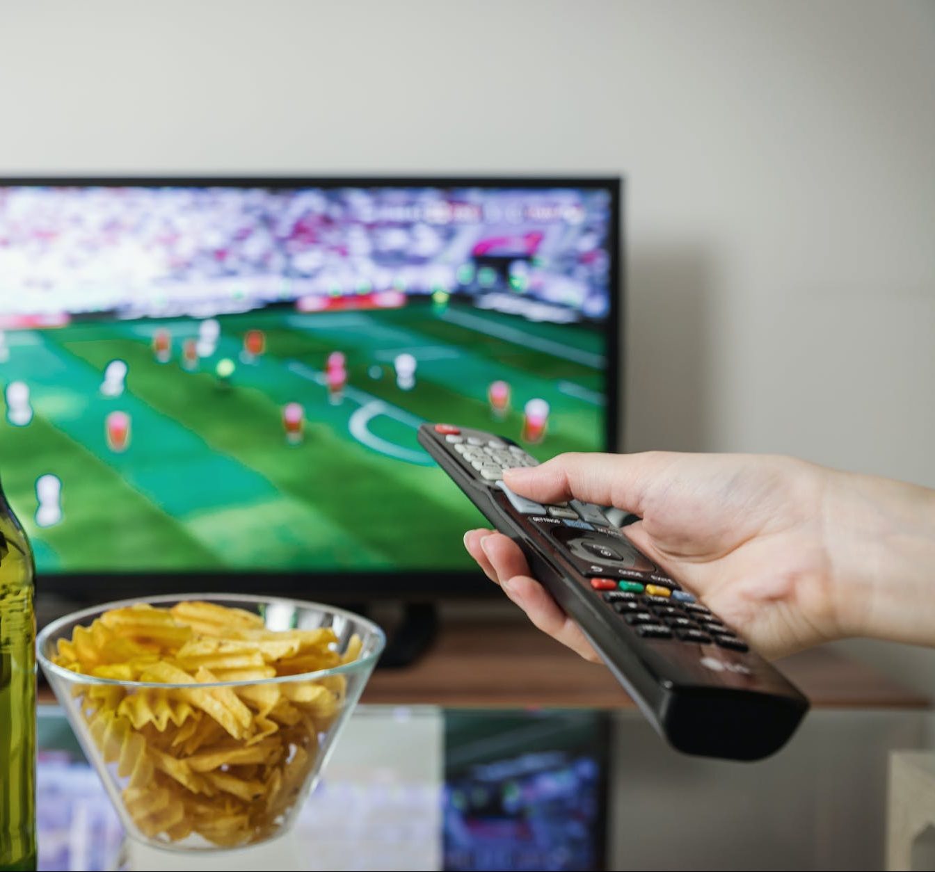 Photo of someone enjoying their ClearSight watching the game