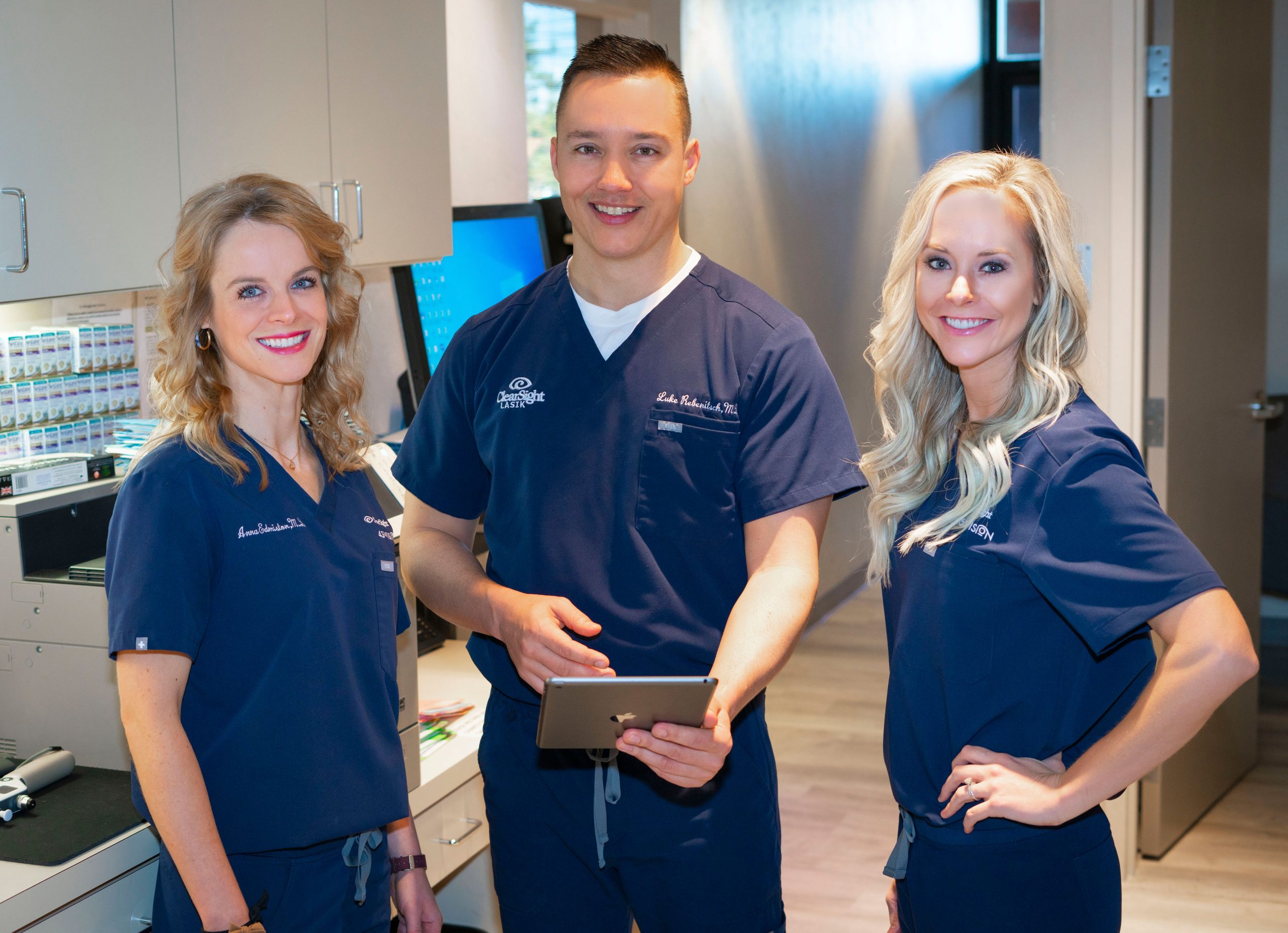 Dr. Luke Rebenitsch, Dr. Kasey Brown and Dr. Anna Edmiston