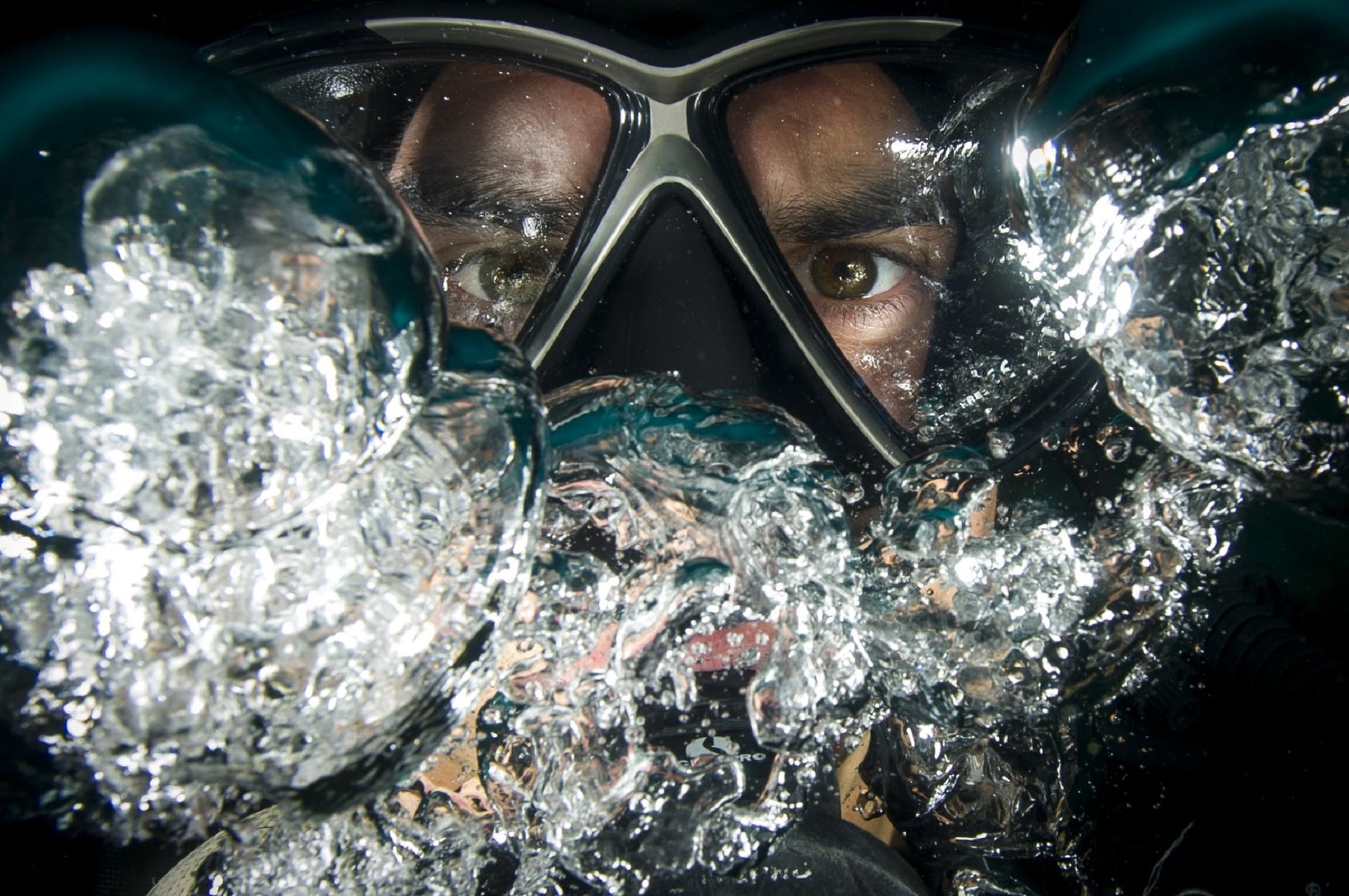 photo of Jeremy with better vision while diving.
