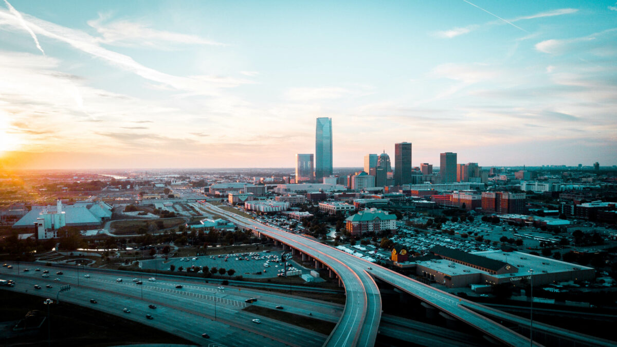 A beautiful sunset in Oklahoma City - home to one of the Clearsight LASIK and Lens locations - embodying the precision and clarity that Clearsight LASIK delivers through advanced laser eye surgery.
