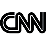 The bold, interconnected red letters in the CNN logo evoke the precision and clarity of LASIK eye surgery.